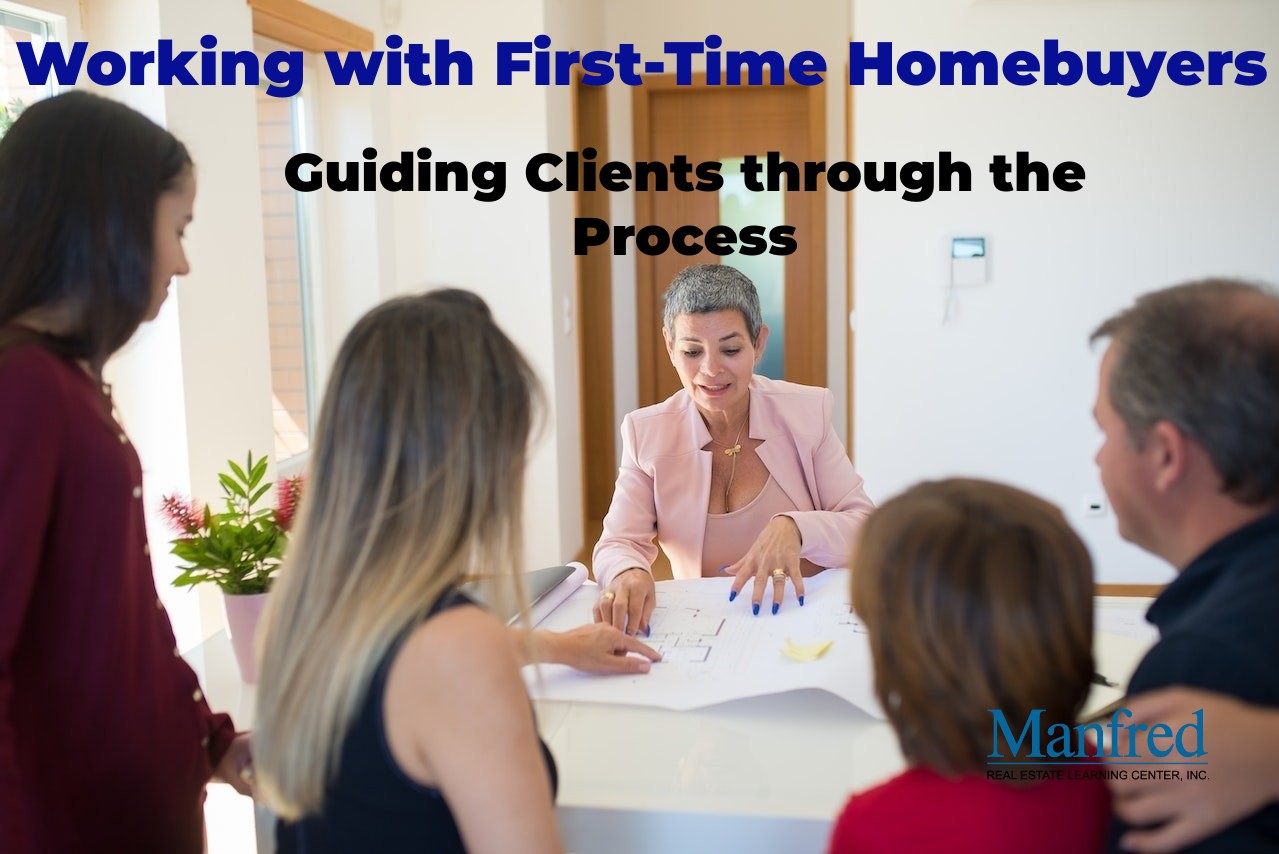 a real estate agent working with first-time homebuyers